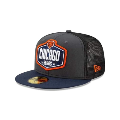 Chicago Bears Gorra | New Era NFL Draft 59fifty Fitted Cap Mexico - Grises